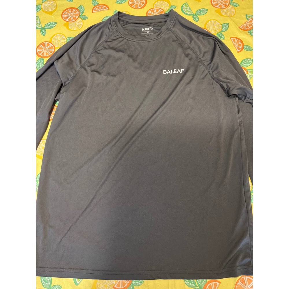 Gorpcore Mens Baleaf Athletic Long Sleeve‎ Shirt M Gray